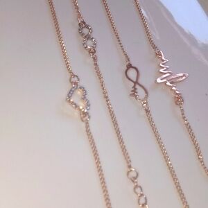 Bracelets set gold plated